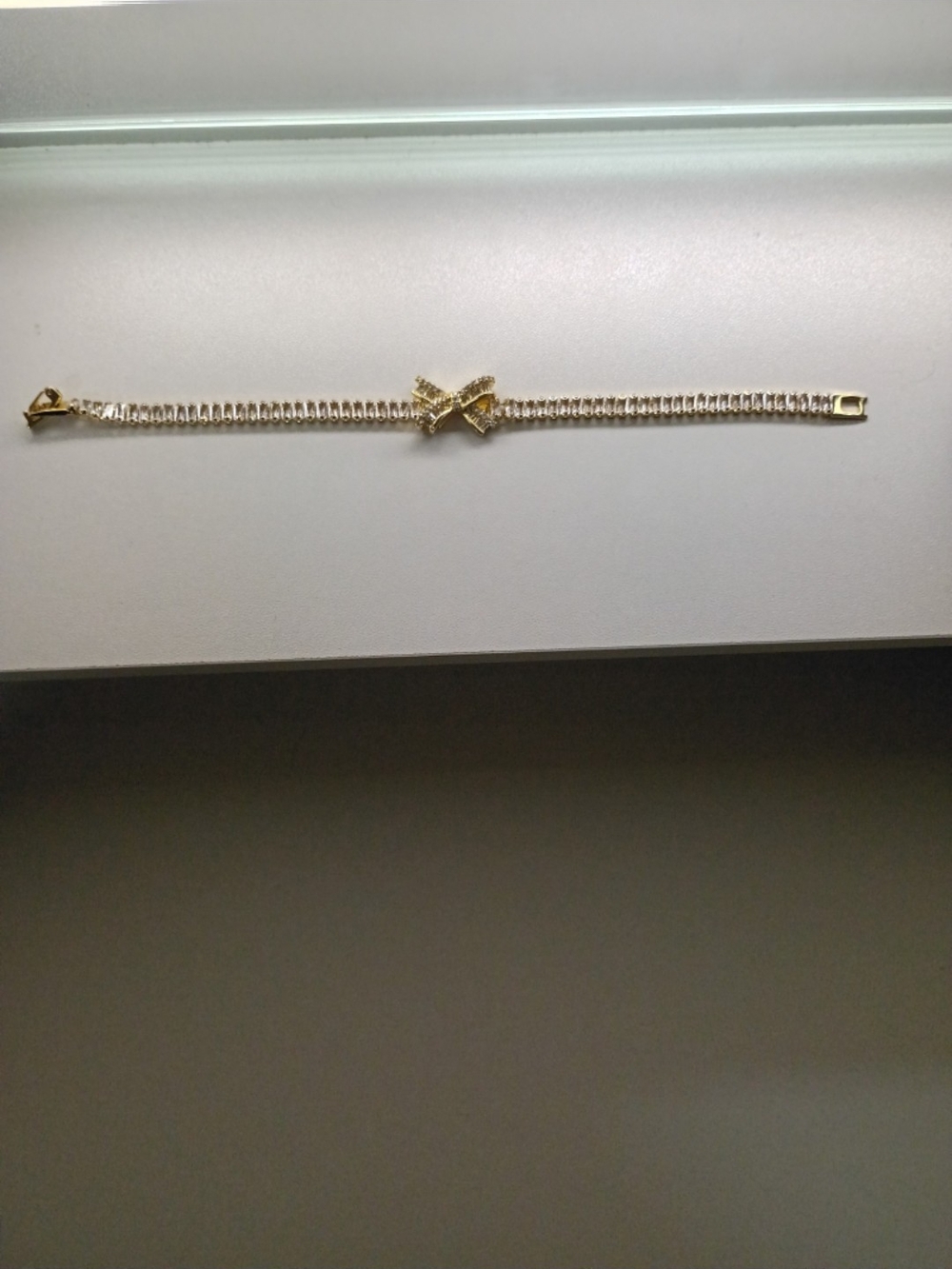 Gold Bow Tennis Bracelet - Elegant Women’s Jewelry